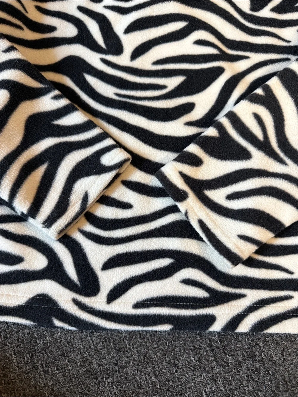 Carters zebra print fleece size 5
